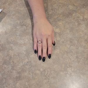 New 925 Silver Plated Ring Geometric. Limited Edition. Adjusted to any size.